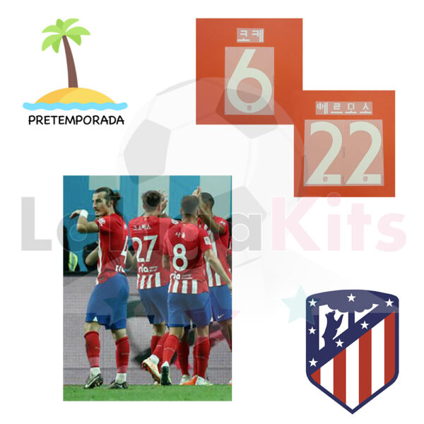 Dorsal Atlético de Madrid - Pretemporada