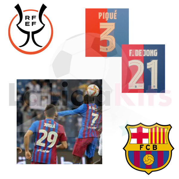 Dorsal FC Barcelona - Supercopa