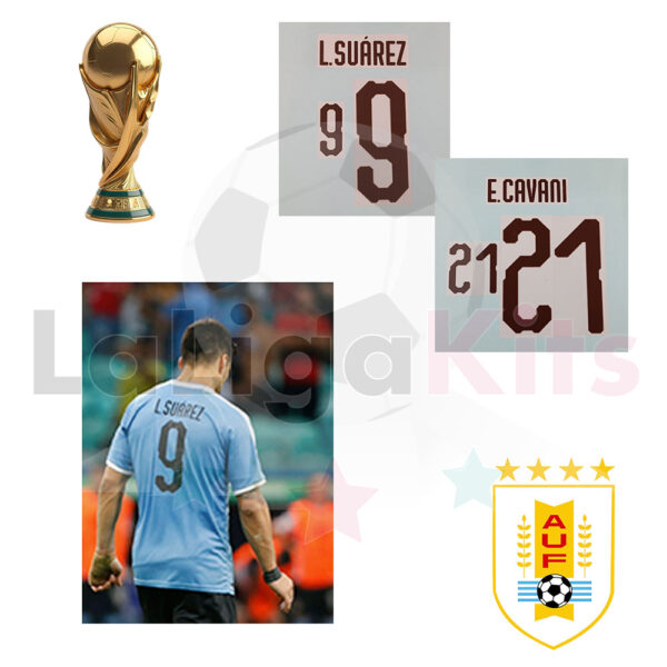 Dorsal Uruguay AUF - Fifa Copa Mundial